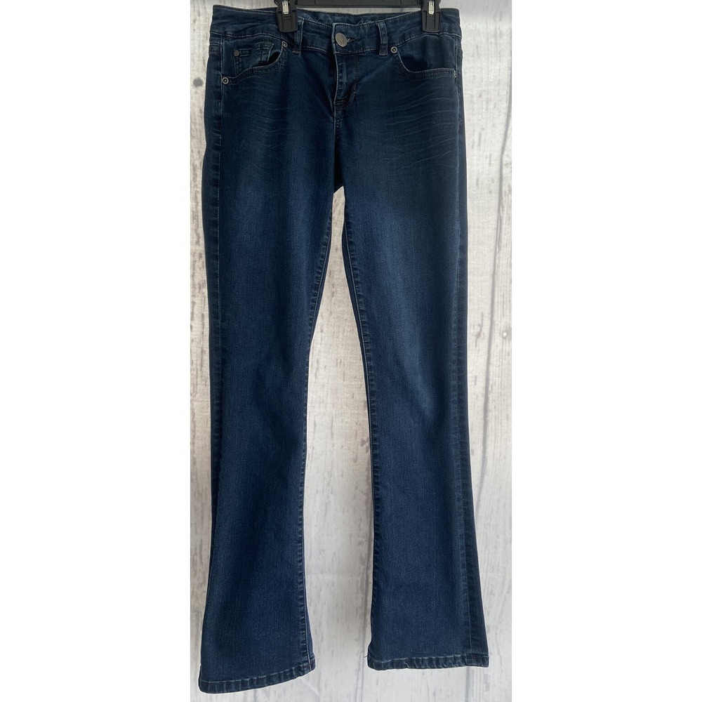 The Limited 678 Denim Jeans Dark Blue 5-Pocket Straight Low‎ Rise Women's Sz 4